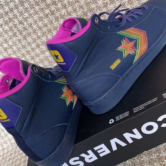Converse Pro Leather Hi Obsidian/Hyper Magenta WMNS - Picture 15 of 16